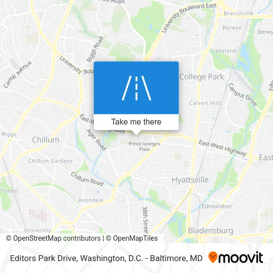 Editors Park Drive map