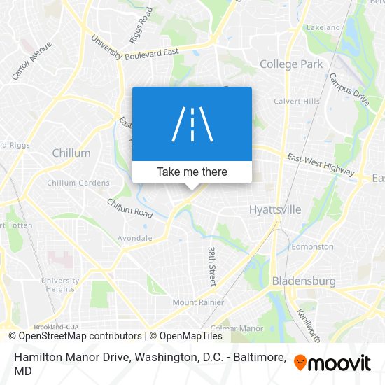Hamilton Manor Drive map