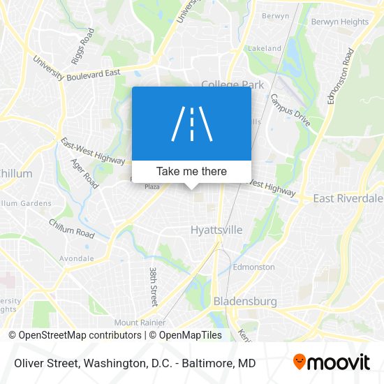 Oliver Street map