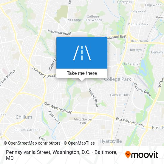 Pennsylvania Street map