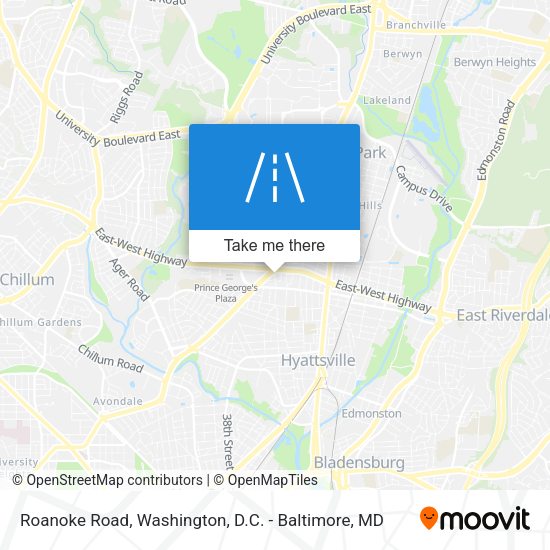 Mapa de Roanoke Road