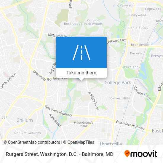Mapa de Rutgers Street
