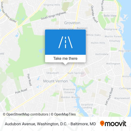 Audubon Avenue map