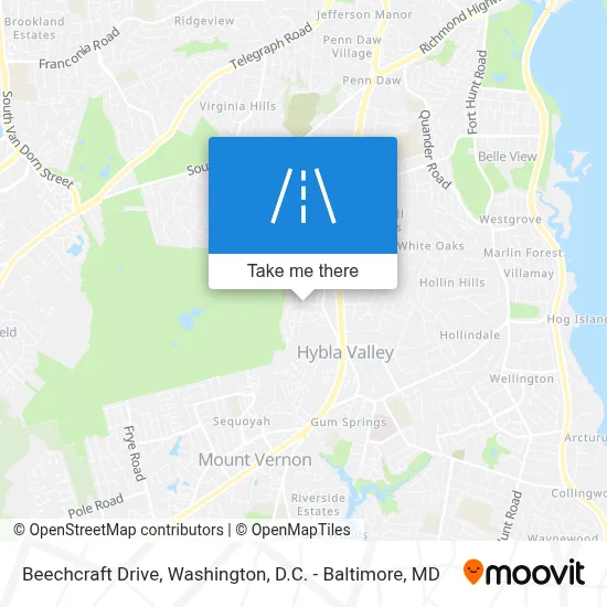 Beechcraft Drive map