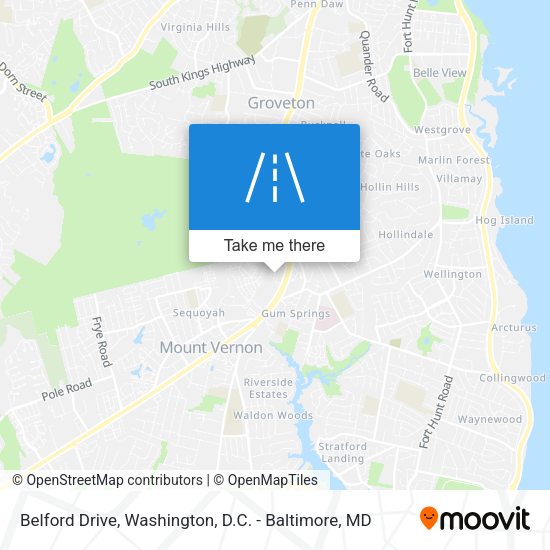 Belford Drive map