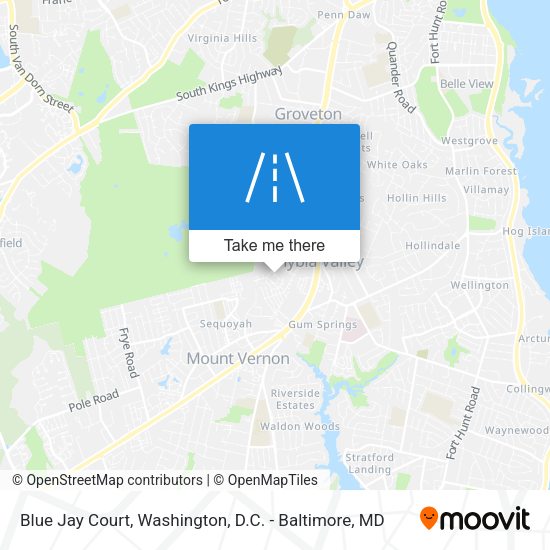 Blue Jay Court map