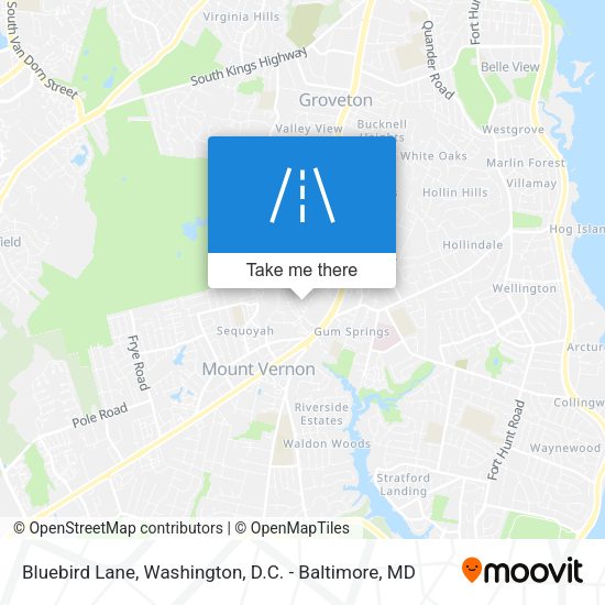Bluebird Lane map