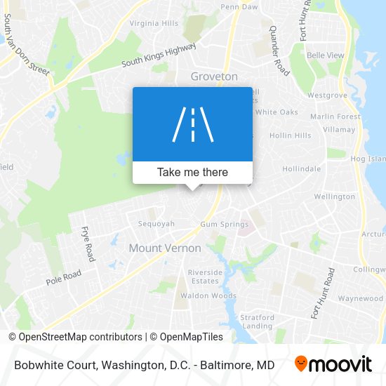 Bobwhite Court map