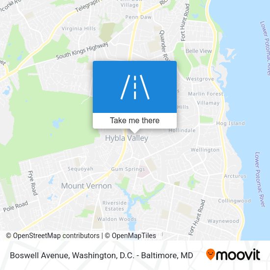 Boswell Avenue map