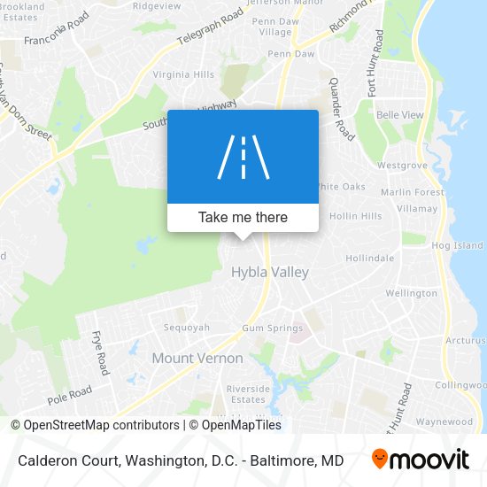 Calderon Court map