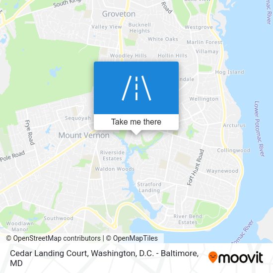 Mapa de Cedar Landing Court