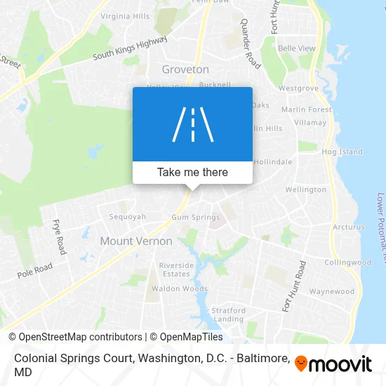 Colonial Springs Court map