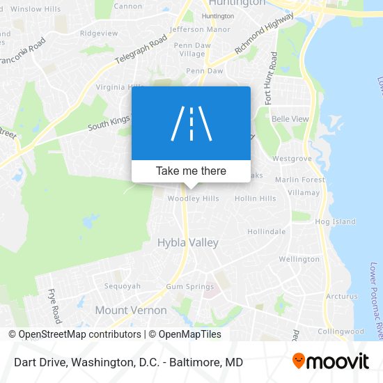 Dart Drive map