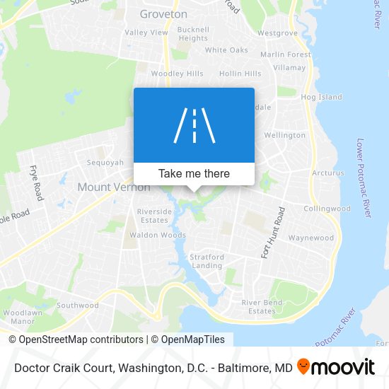 Doctor Craik Court map