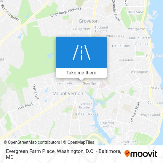 Mapa de Evergreen Farm Place
