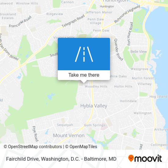 Mapa de Fairchild Drive