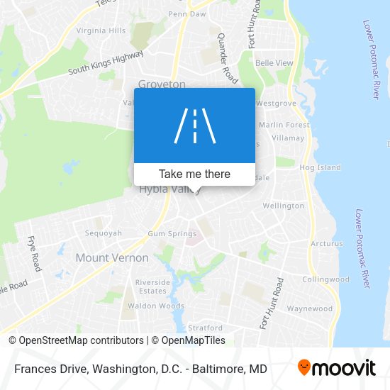 Frances Drive map