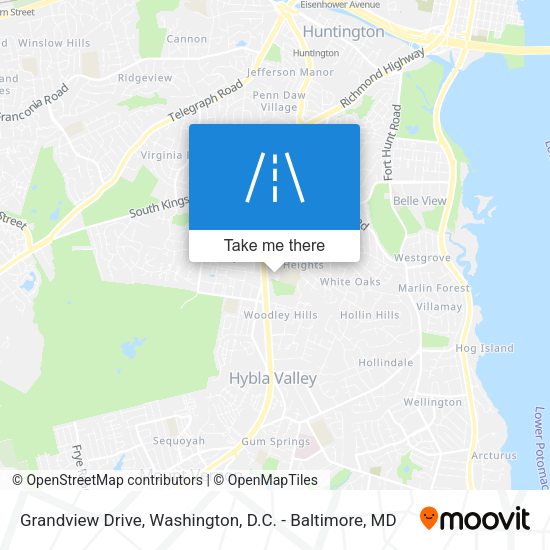 Mapa de Grandview Drive