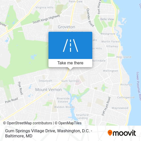 Gum Springs Village Drive map