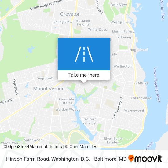 Hinson Farm Road map