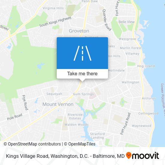 Kings Village Road map