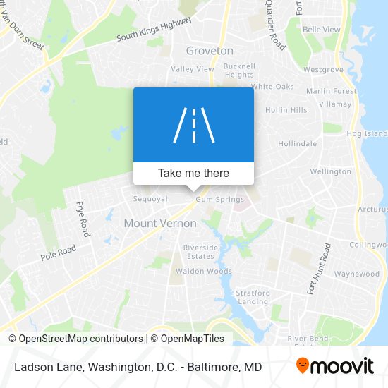 Ladson Lane map