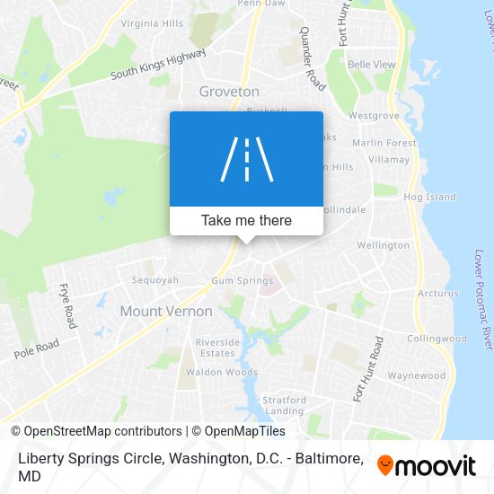 Liberty Springs Circle map