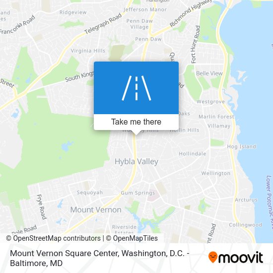 Mount Vernon Square Center map