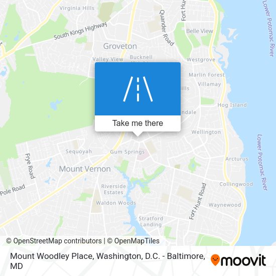 Mount Woodley Place map