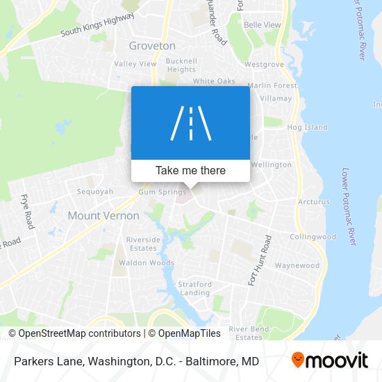 Parkers Lane map