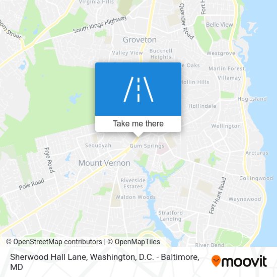 Mapa de Sherwood Hall Lane