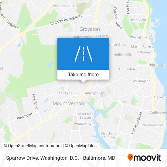 Sparrow Drive map