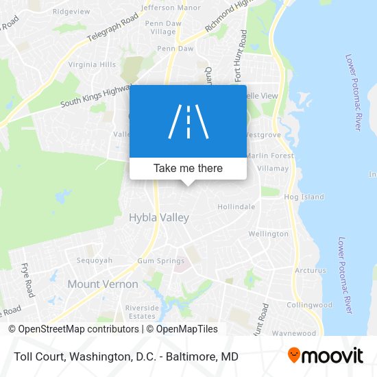 Toll Court map