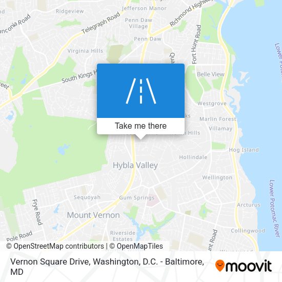 Mapa de Vernon Square Drive