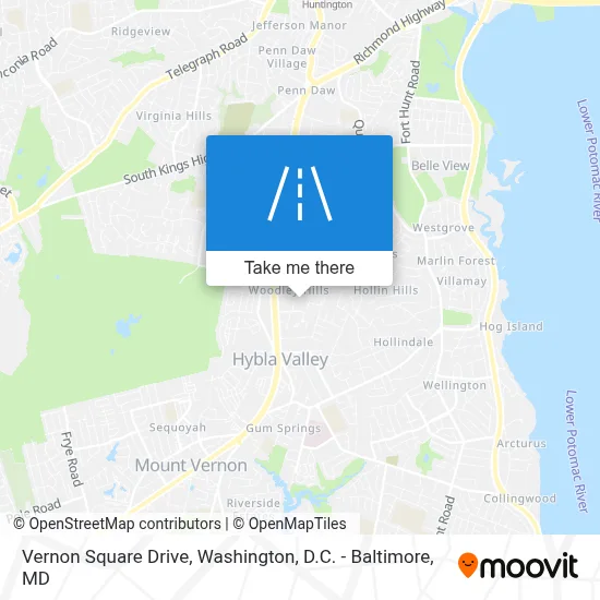 Vernon Square Drive map