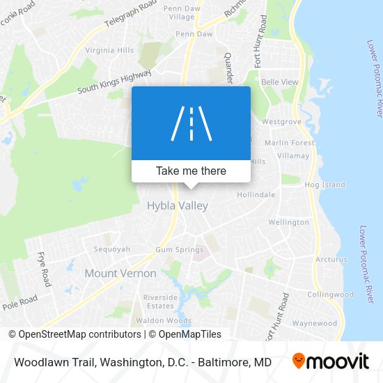 Woodlawn Trail map