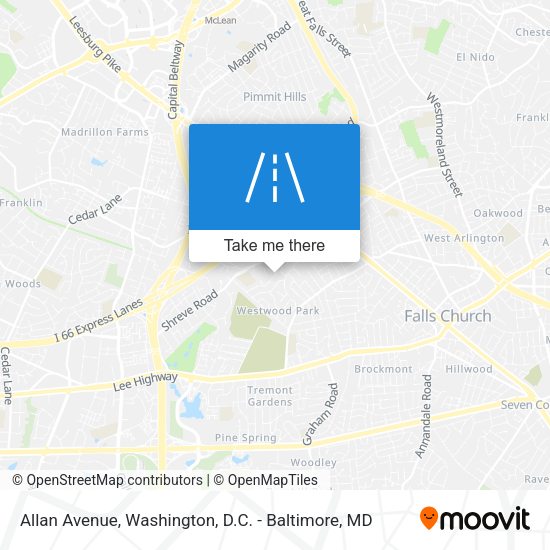 Mapa de Allan Avenue