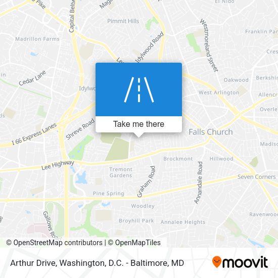 Mapa de Arthur Drive