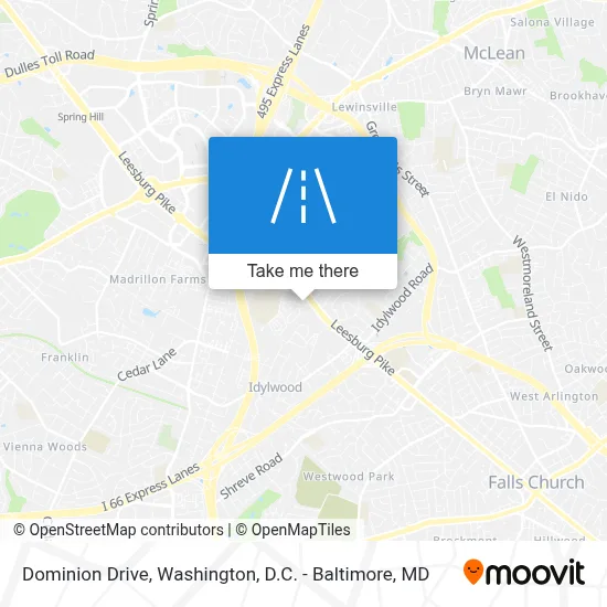 Dominion Drive map
