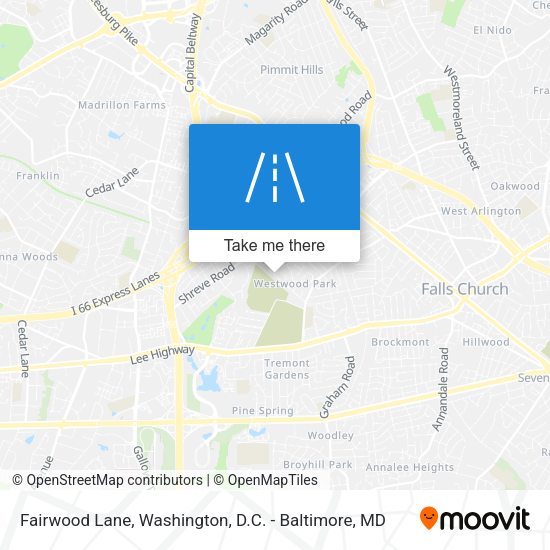 Fairwood Lane map