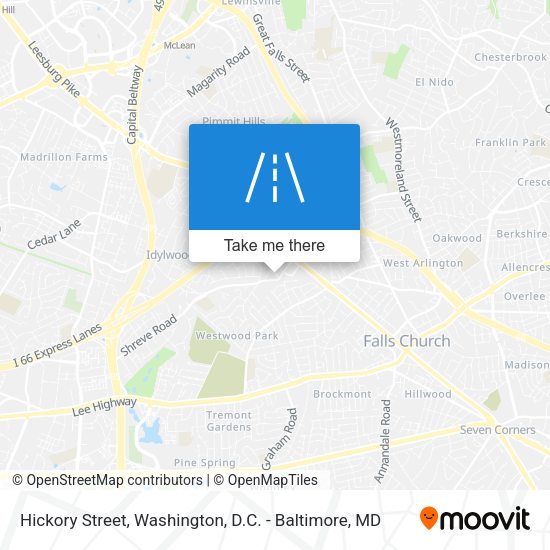 Hickory Street map