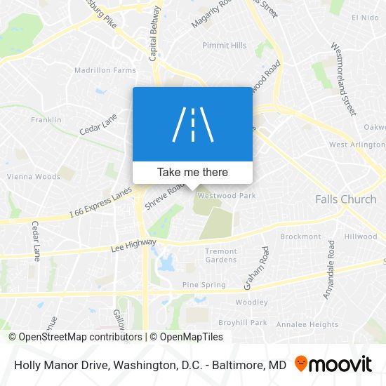 Holly Manor Drive map