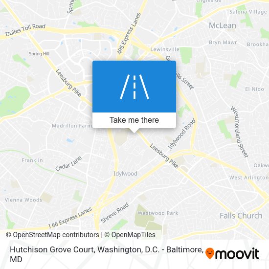 Mapa de Hutchison Grove Court