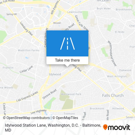 Mapa de Idylwood Station Lane