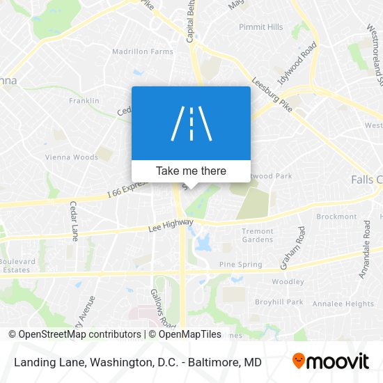 Landing Lane map