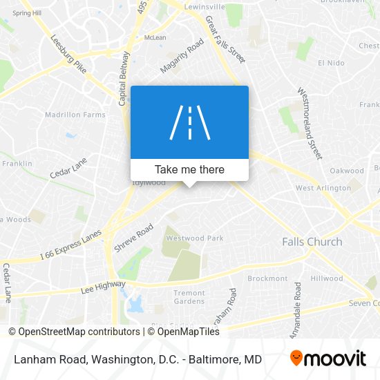 Lanham Road map