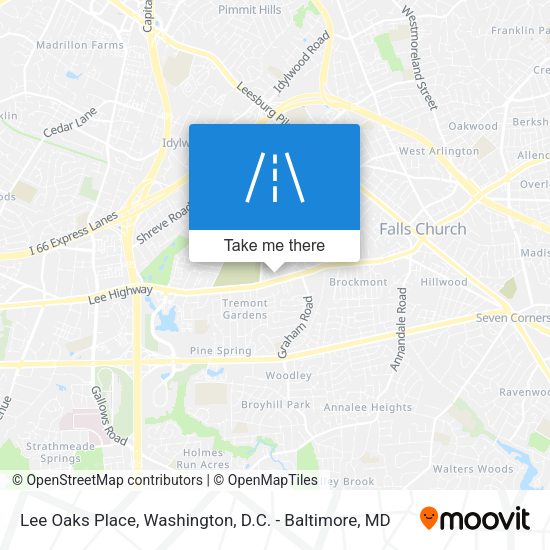 Mapa de Lee Oaks Place