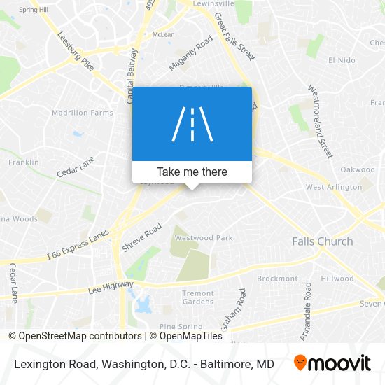 Mapa de Lexington Road