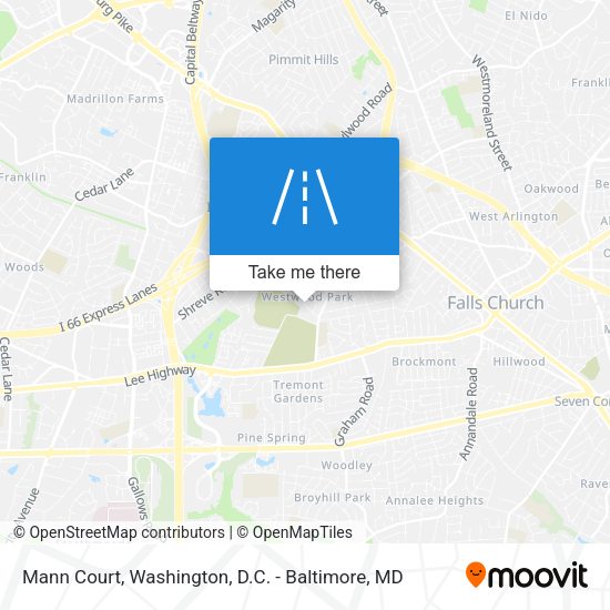 Mann Court map