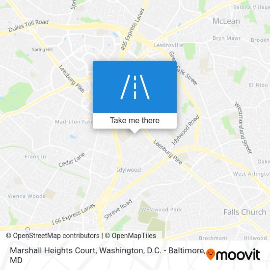 Marshall Heights Court map
